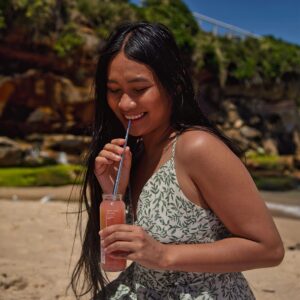 Outlery | Collapsible, Reusable Straw for Travel and Day Trips - an Environmentally Friendly, Stainless Steel Metal Straw with a Telescopic Portable Design