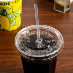 eco-products 7 3/4" clear wrapped renewable and compostable straws - 400 / pack (7.75)