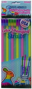color changing reusable straws - easter fun