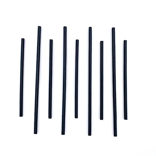 GREENPRINT 500 Pack Black Agave Fiber Cocktail Straws Alternative to Plastic Straws & Paper Straws, Plant Based (Agave 5.75-inch)