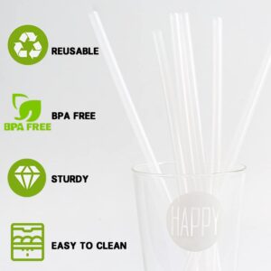 Miracredo 4 PCS Straws compatible with CamelBak Eddy+ Water Bottles 25 oz & 32 oz, Different Size Straw compatible with Camelbak, Plastic Straw with Straw Brush (7.6''(Fit 750 ml Eddy+ Bottle)