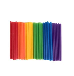 assorted colors plastic straws (straight 200 pack)
