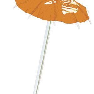 Unique Hawaiian Umbrella Straws, 9.5", Assorted Colors