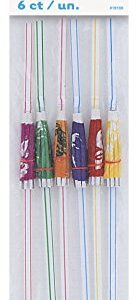 Unique Hawaiian Umbrella Straws, 9.5", Assorted Colors