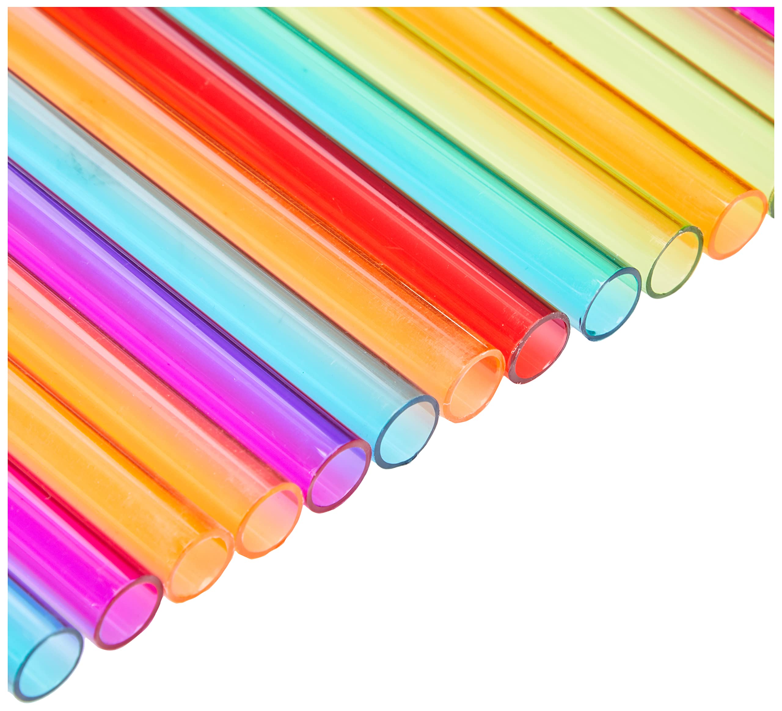 Joie Kitchen Gadgets 12690 Rainow PETG Reusable Rainbow Straws, Plastic, Multi