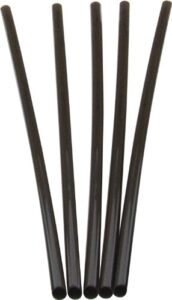 cell-o-core bs808blk10/500 collins straw, 8" length, black (10 packs of 500)