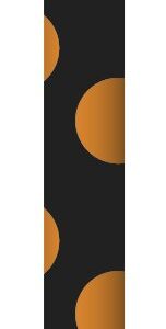 Orange & Black Polka Dot Halloween Paper Straws, 10ct