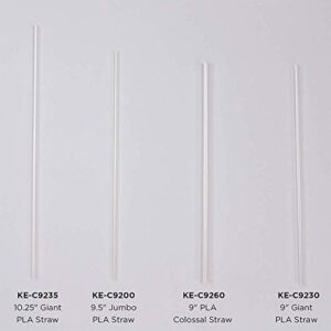 Karat Earth KE-C9230 9" PLA Straws 7mm Wrapped (Case of 2500)