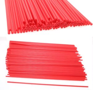 200 pieces spray can straws,plastic replacement spray can extension straw (red)