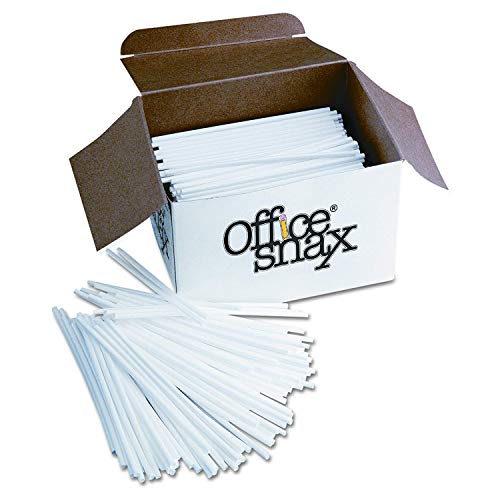 Plastic Stir Sticks, 5", Plastic, White, 1000/Box