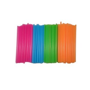 barkingbyrd neon plastic straws disposable, 300-count “10.25” inches.thick, and fun drinking straws ideal for milkshakes, smoothies, and cocktails—bpa-free perfect for kids, elderly, and parties