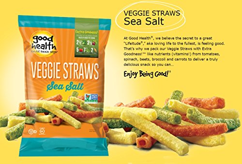 Good Health Veggie Straws, Sea Salt, Pack of 24