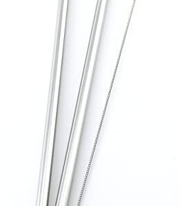 2 Stainless Steel Straws Compatible With Tervis Tumbler 24 oz Travel Insulated Clear Drinking Cup Lid CocoStraw Brand