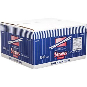 Comet 7-3/4" Wrapped Straw, Plastic, 3000 ct (91792)