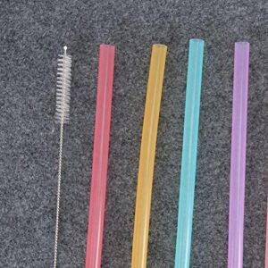 Straws, Silicone Straws Reusable 6pcs Silicone Portable for Home Cofee Shope for Travel Camping