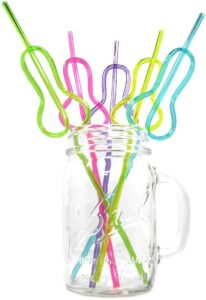 party supply co. bachelorette straws, penis straw party favor, funny naughty straws, multi colored pack (pack of 25)
