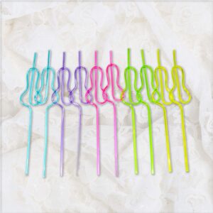 Party Supply Co. Bachelorette Straws, Penis Straw Party Favor, Funny Naughty Straws, Multi Colored Pack (Pack of 25)