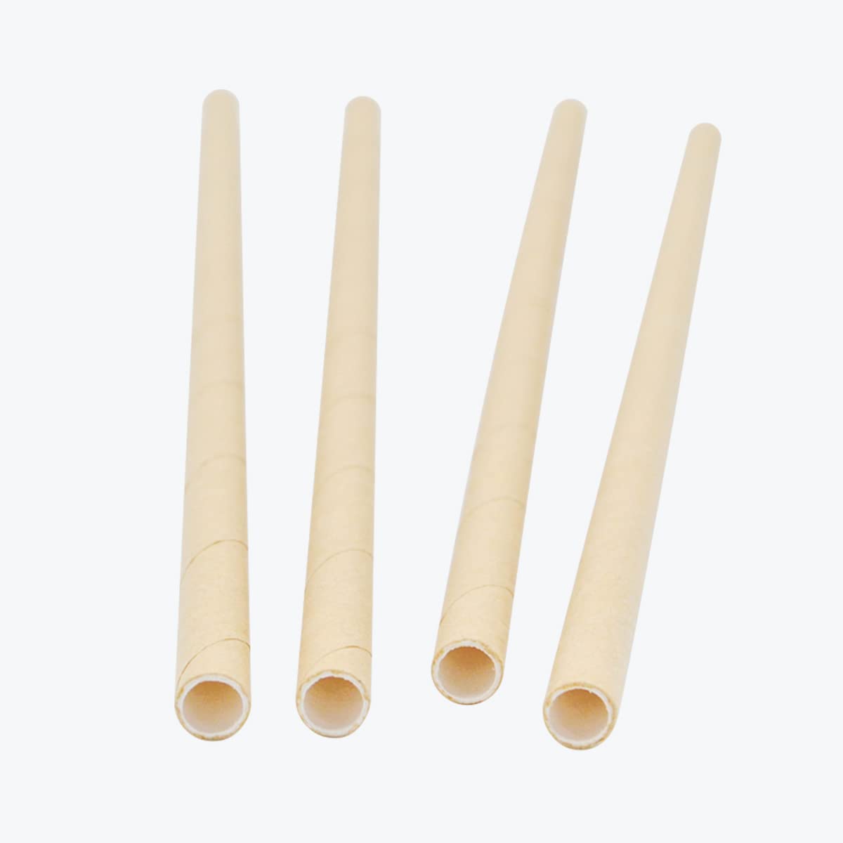 Individually Wrapped 8" Diameter No-Sog Straws|Heavy Duty,100% Biodegradable,Plastic Free|Made of Plant-Based Sugarcane|Compostable Straws|Pack of 100