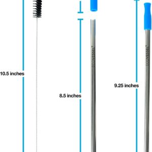 EcoVessel Unisex's ECO Vessel STRAWSET, Mulicoloured, ONE Size