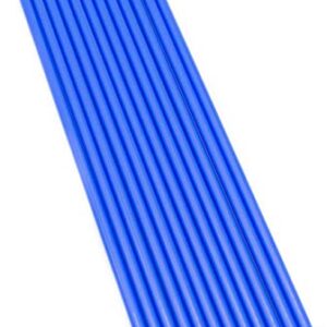 Made in USA Pack of 250 Unwrapped BPA-Free Plastic Slim Drinking Straws (Blue - 10" X 0.21")