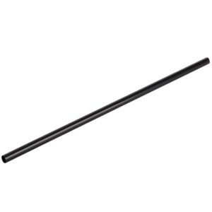 BWS 7 3/4" Jumbo Black Unwrapped Straw, Case of 5000