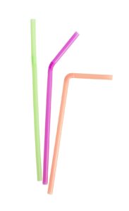evriholder flexi neon 100pk bendy straws, standard