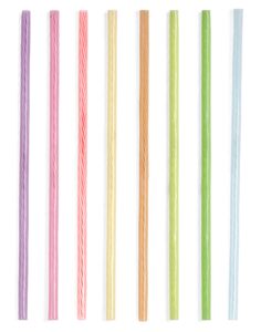 rainbow reusable 8 inch straws