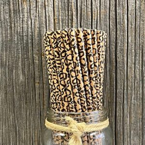 Cheetah Print Paper Straws - Animal Print Straws - Safari Theme Birthday Party Supply - 50 Pack Outside the Box Papers Brand