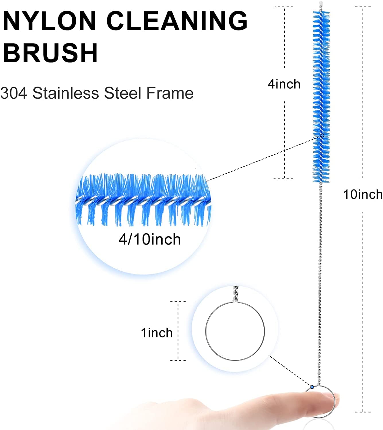 100pcs Straws Tips Reusable Silicone Straws with Flexible Straw Drain Brush Set