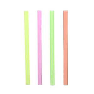 amercareroyal 8.5" colossal unwrapped neon straws, assorted colors, case of 2,000