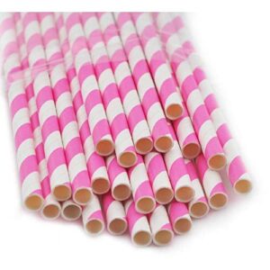 bakell 24 pc pink candy cane stripes pop or party drinking straws - baking, caking and craft tools