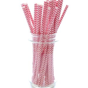 Pirate Party Straws, Skull & Crossbones Skeleton Straws (50 Pack) - Black & Red Halloween Pirate Birthday Party Supplies & Table Decorations, Halloween Paper Straws