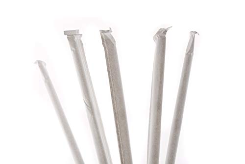 Individually Wrapped Flexible Plastic Drinking Straws 400/BOX - EcoQuality Disposable Clear Straws, BPA Free Plastic - Bendy, Party, Fancy Straws, Birthday Parties, Bendi Straws, Catering