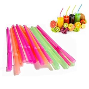 perfect stix neon flex 10 unwrapped-1250ct straws, 9" (pack of 1250)