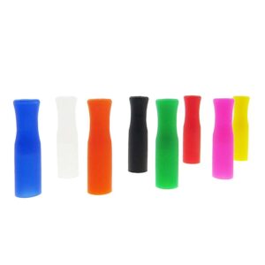 20 Pcs Silicone Straw Tips, Reusable Straw Tips, Multi-Colored Food Grade Straws Tips Covers Fit for 6mm Wide Stainless Steel Straws