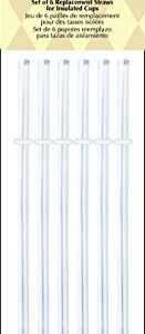 Peachy Kitchen Acrylic Straws, Set of 6