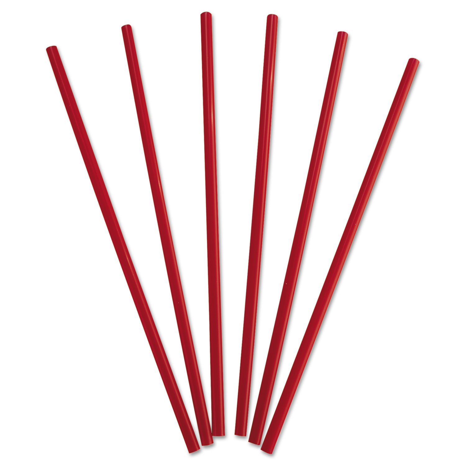 Dixie GW104 Wrapped Giant Straws 10 1/4-Inch Polypropylene Red 300/Box 4 Boxes/Carton