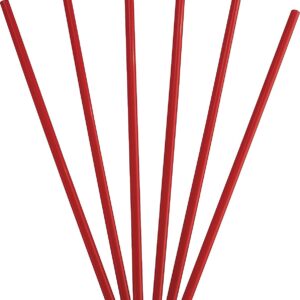 Dixie GW104 Wrapped Giant Straws 10 1/4-Inch Polypropylene Red 300/Box 4 Boxes/Carton