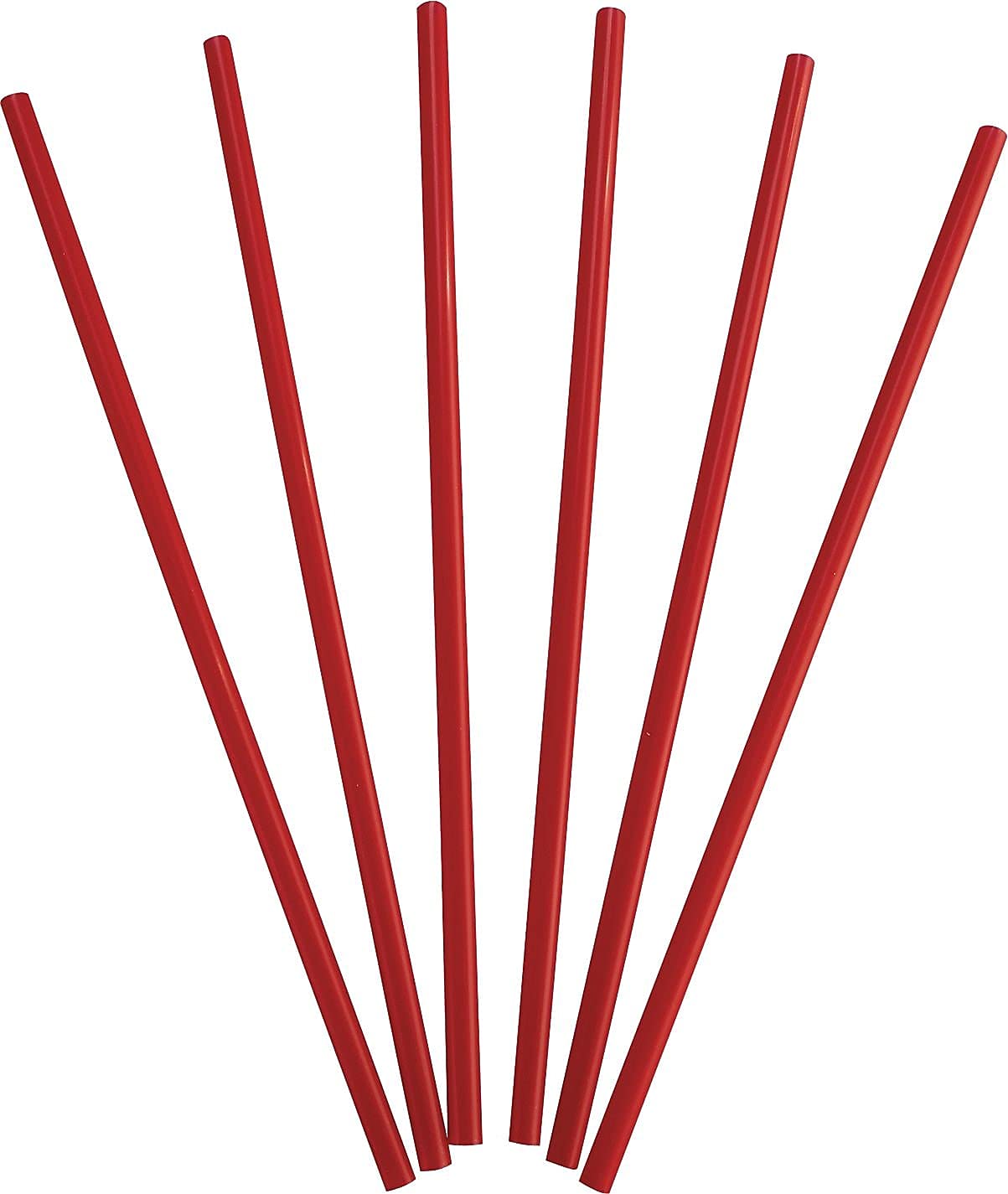 Dixie GW104 Wrapped Giant Straws 10 1/4-Inch Polypropylene Red 300/Box 4 Boxes/Carton