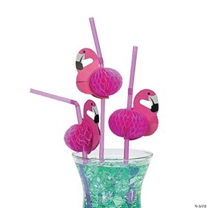 Flamingo Straws (1 dozen)