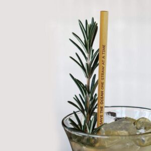 Bamboo Straws Pack of 10 - Reusable Straws With Case - Biodegradable Wooden Straws With Cleaning Brush - Eco Friendly Straws For Drinking - Organic Drinking Straws Best Alternative To Plastic