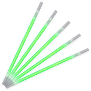 Pack of 25 Green Glow Straw for Light Drinks