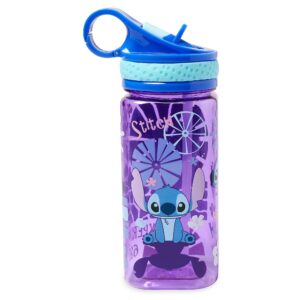 disney stitch water bottle with built-in straw