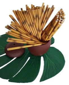 bamboo paper straws, by dondor (bamboo (48 piece))