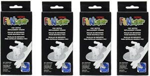 thermos f401 replacement straws for 12 ounce funtainer bottle, clear (clear (4 pack))