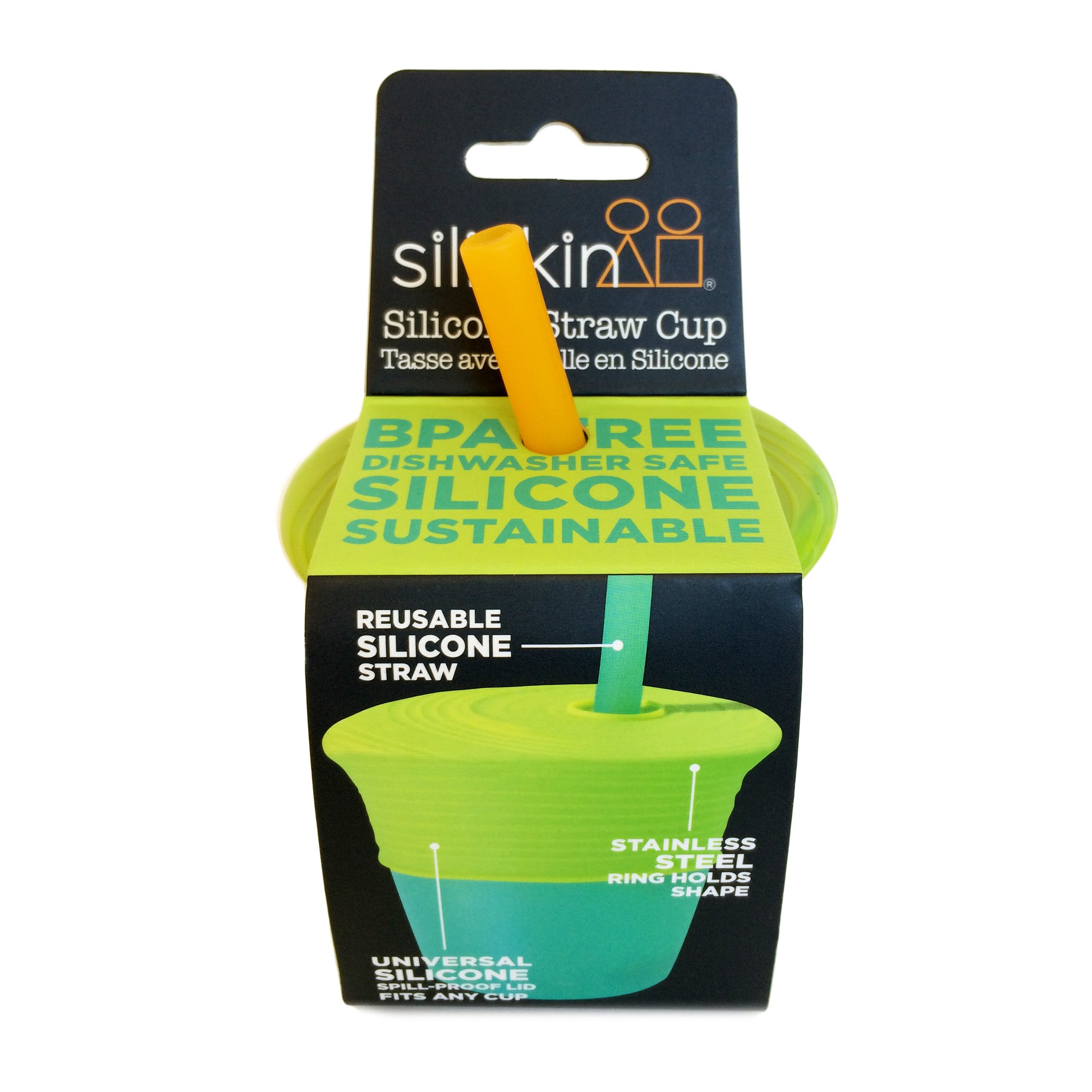 Silicone Straw Cup - Teal