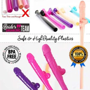 10 Bachelorette Party Straws, Bachelorette Party Decorations, Pennis Drinking Straws, Willy Straws, Hen Straws Naughty