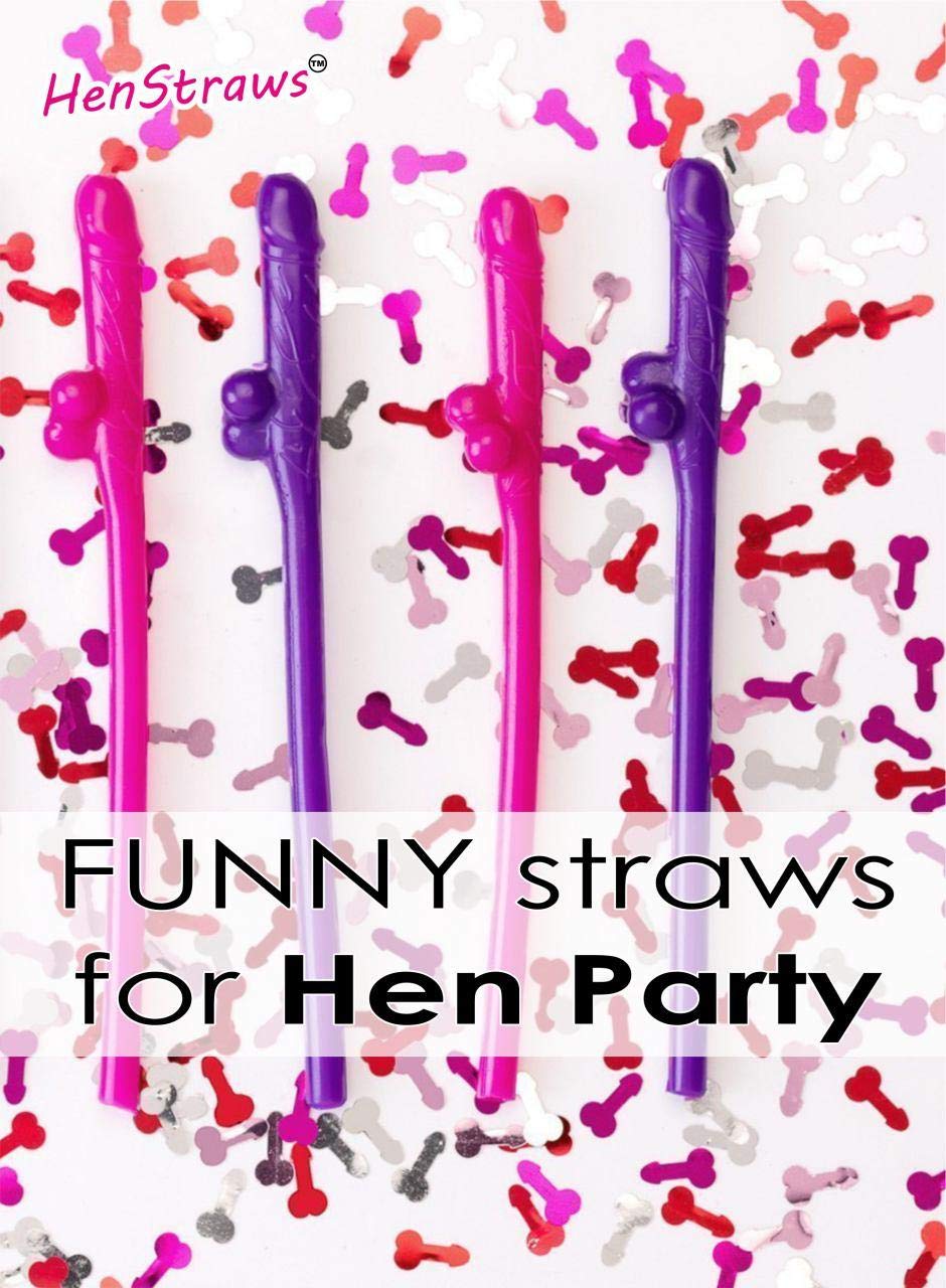 10 Bachelorette Party Straws, Bachelorette Party Decorations, Pennis Drinking Straws, Willy Straws, Hen Straws Naughty