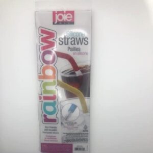 Rainbow Silicone Straws Reusable