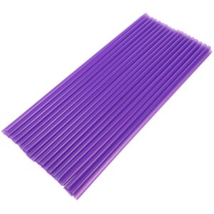 doitool 200pcs plastic straws disposable drinking straw friendly straws purple straws for party wedding events